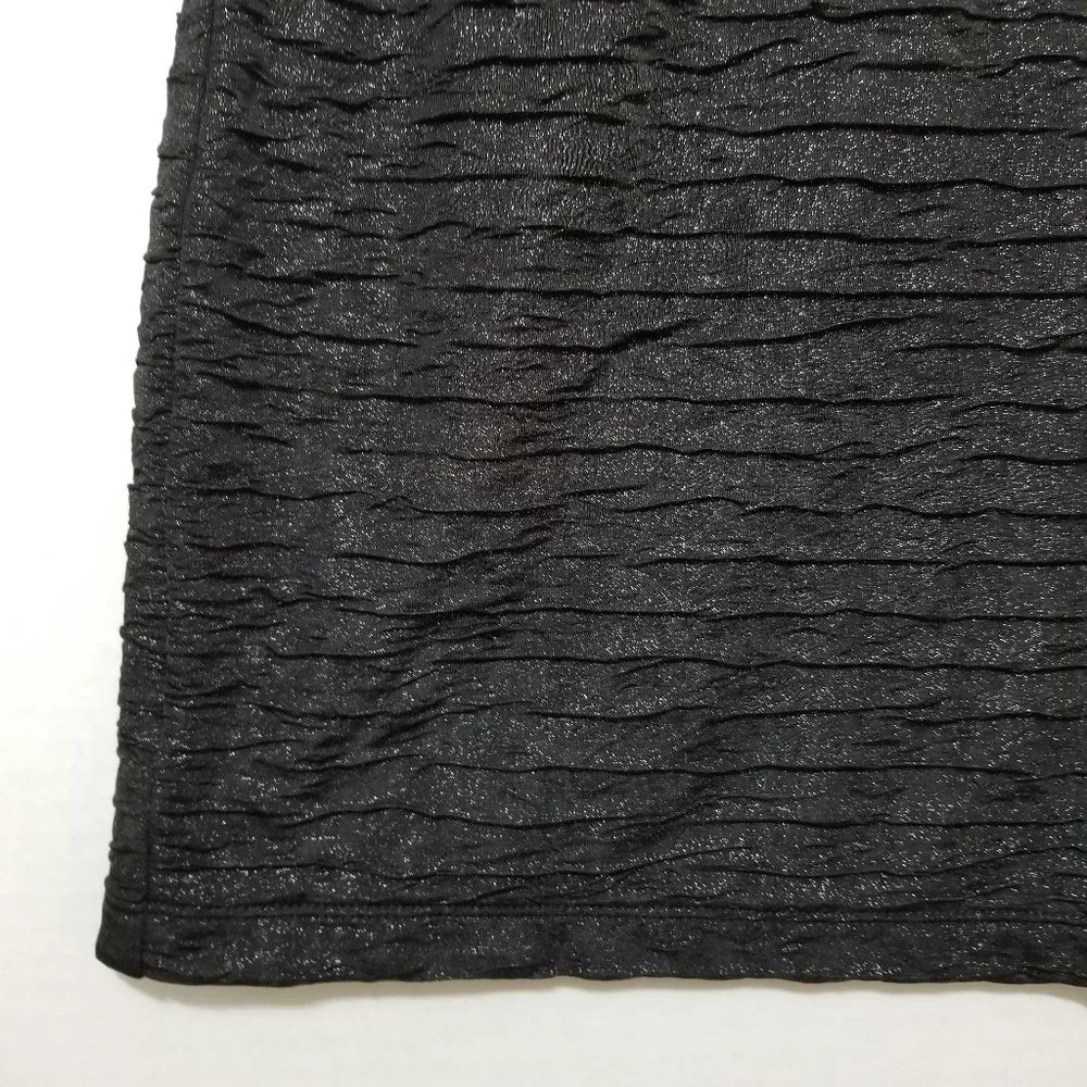 Nollie skirt Medium glittery metallic weave textured elastic pull on waist lined - Picture 6 of 13